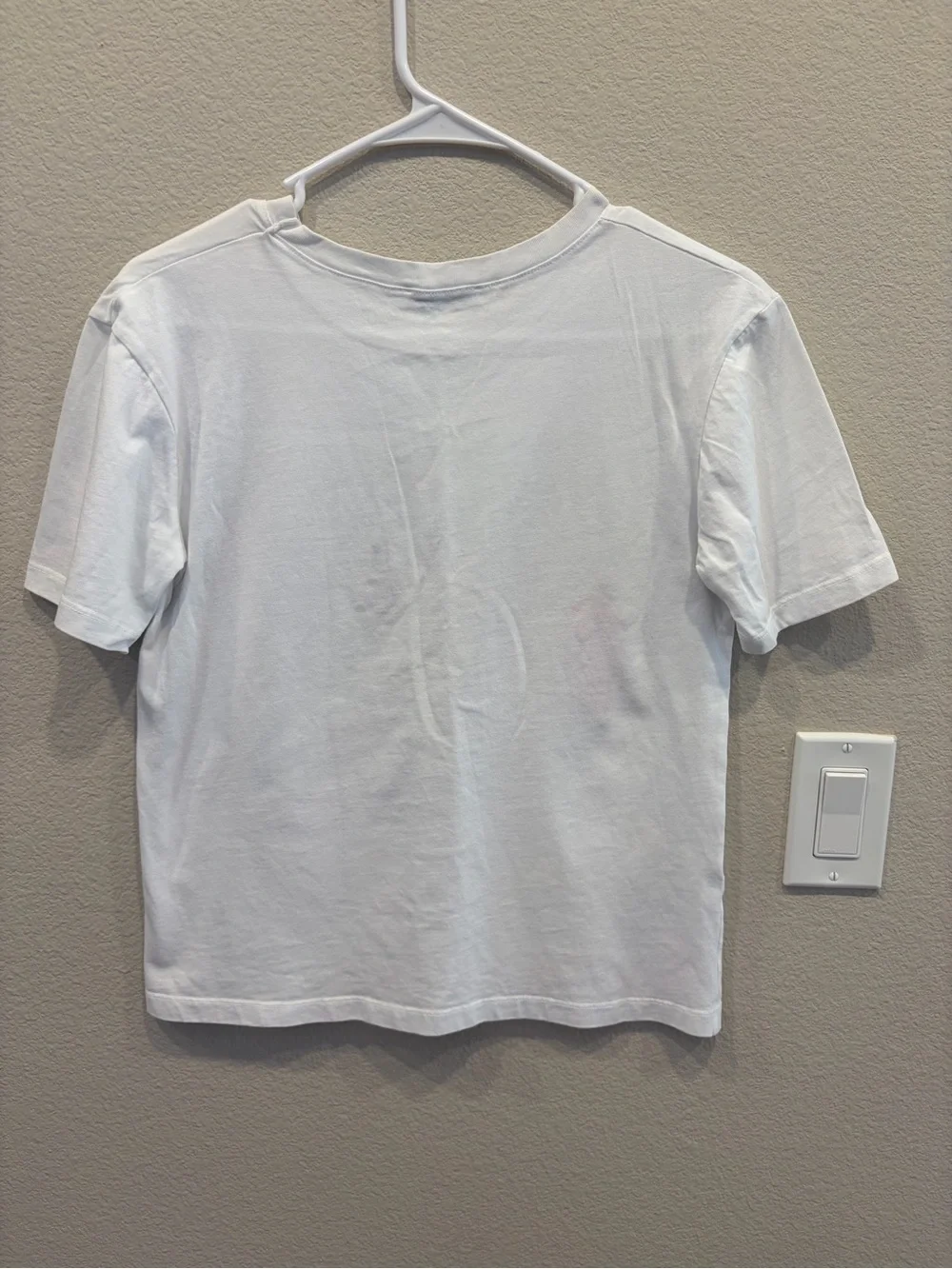 ZARA 3-D Graphic T-shirt - White - Small